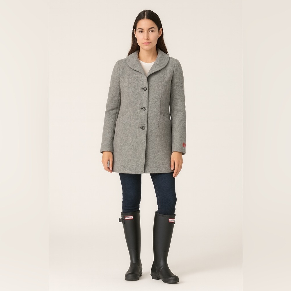 Wilfred Gray Wool Cashmere Blend Coat Women’s Elegant Classic Jacket Size Small